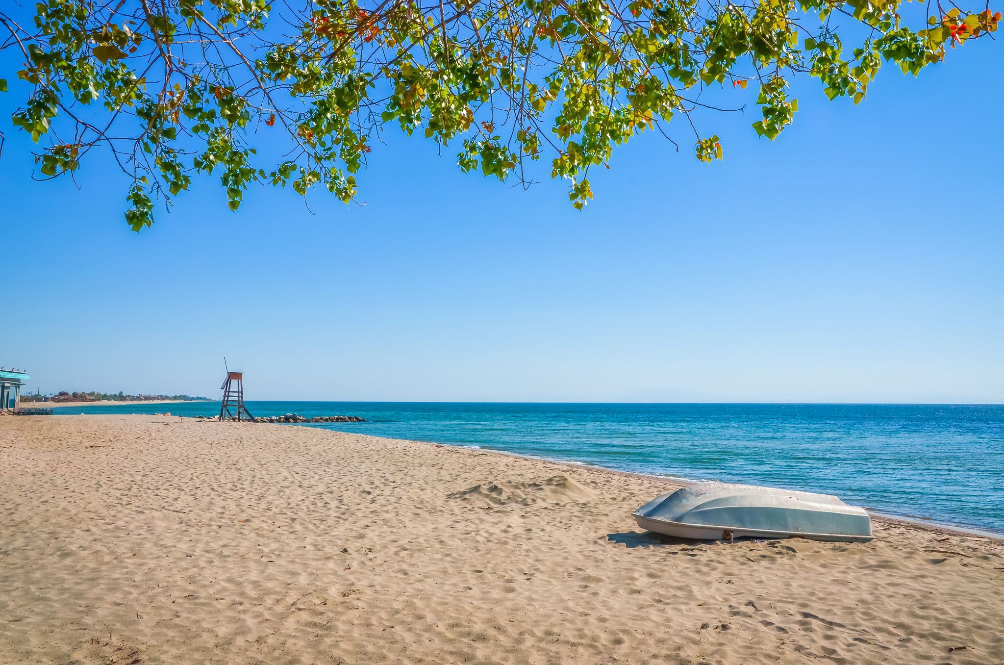 Photo of beautiful Paralia Katerini beach, Greece.