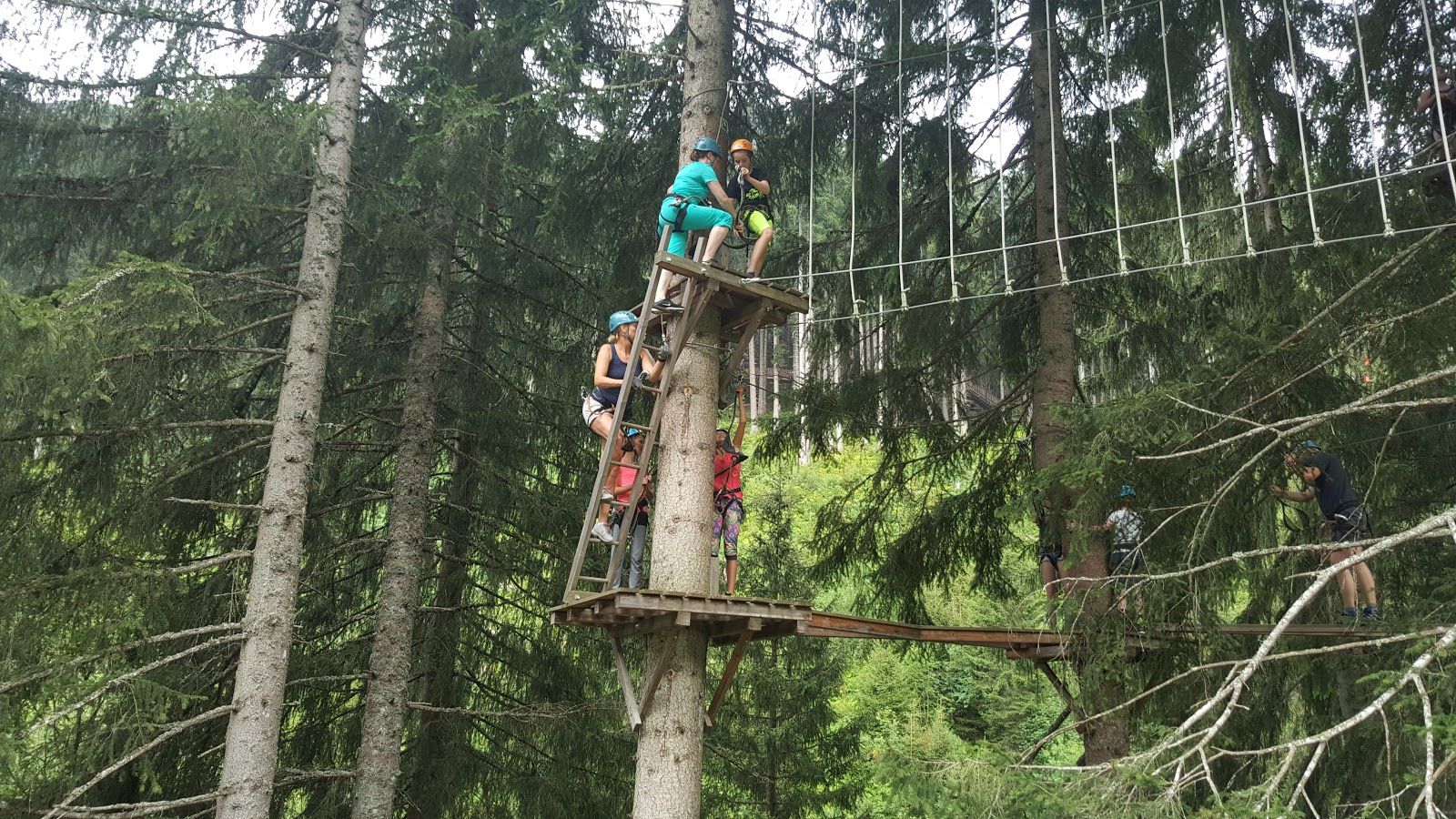 Hochseilpark Saalbach Hinterglemm, Saalbach-Hinterglemm, Bezirk Zell am See, Salzburg, Austria