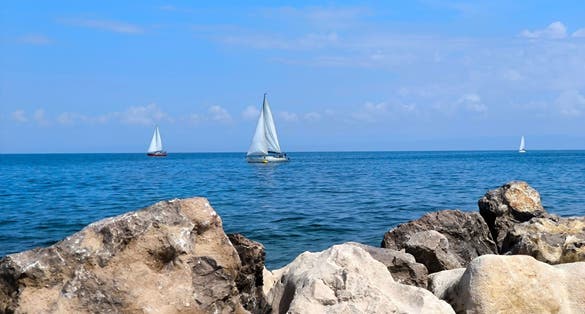 Photo of Adriatic Sea landscape by the Piran, Slovenia.