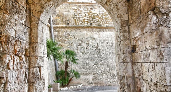 Door of the Lions (Porta dei Leoni), Cagliari, Sardinia, Italy