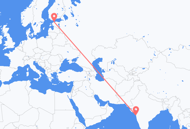 ムンバイ タリンへ