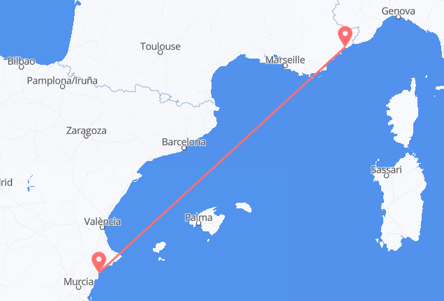 Alicante to Nice
