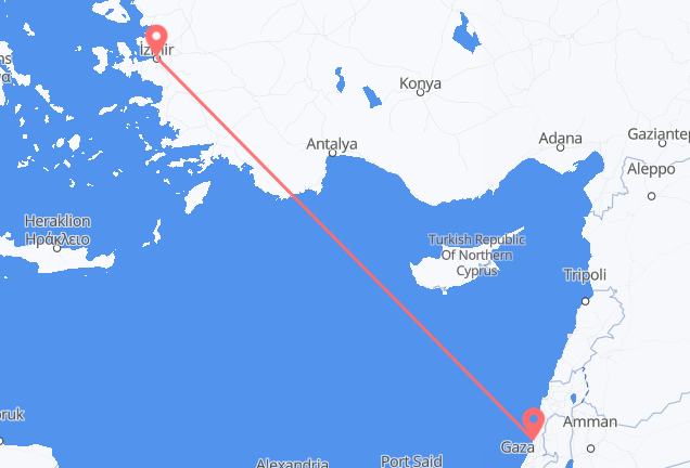 特拉维夫 到伊兹密尔