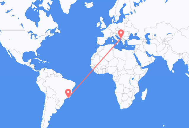 Rio de Janeiro to Podgorica