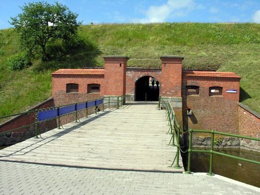 photo of entrance of Lithuanian Sea Museum, Klaipeda, Lithuania.