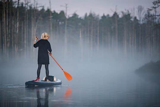 Sunrise or sunset SUP/kayak Adventure in the bog from Riga