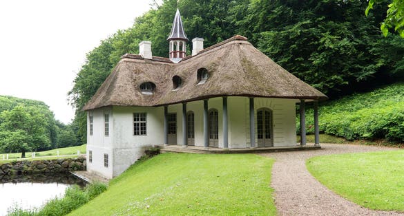 Photo of Borre Liselund Slot (Liselund Castle) Møn Region Sjælland (Region Zealand) Denmark.