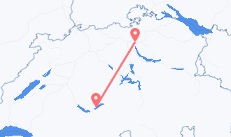 Train tickets from Niederried bei Interlaken to Zurich