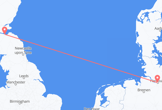 Hamburg nach Edinburgh