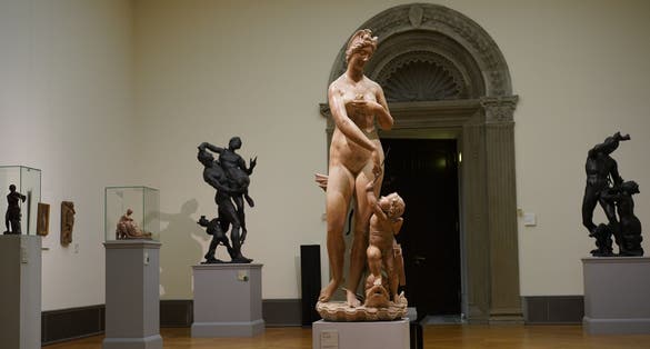  Venus and Cupid sculpture from the Southern Netherlands in Bode Museum on Museum Island in Berlin