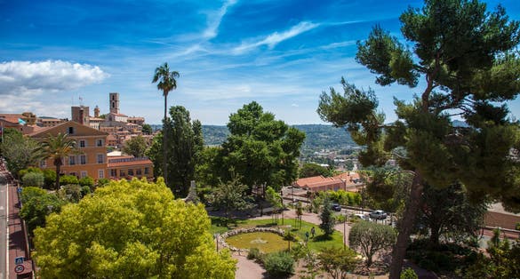 France, Grasse, the city of scent, the village and cathedral.