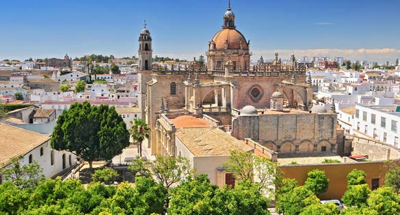 The Cathedral in Jerez de la Frontera, Cadiz Province, Andalucia, Spain.