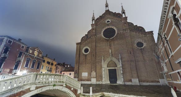photo of view of Church Santa Maria Gloriosa dei Frari, Venice, Italy.