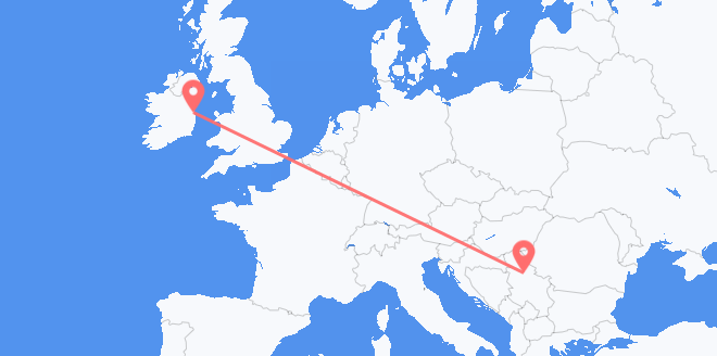 Serbia to Ireland