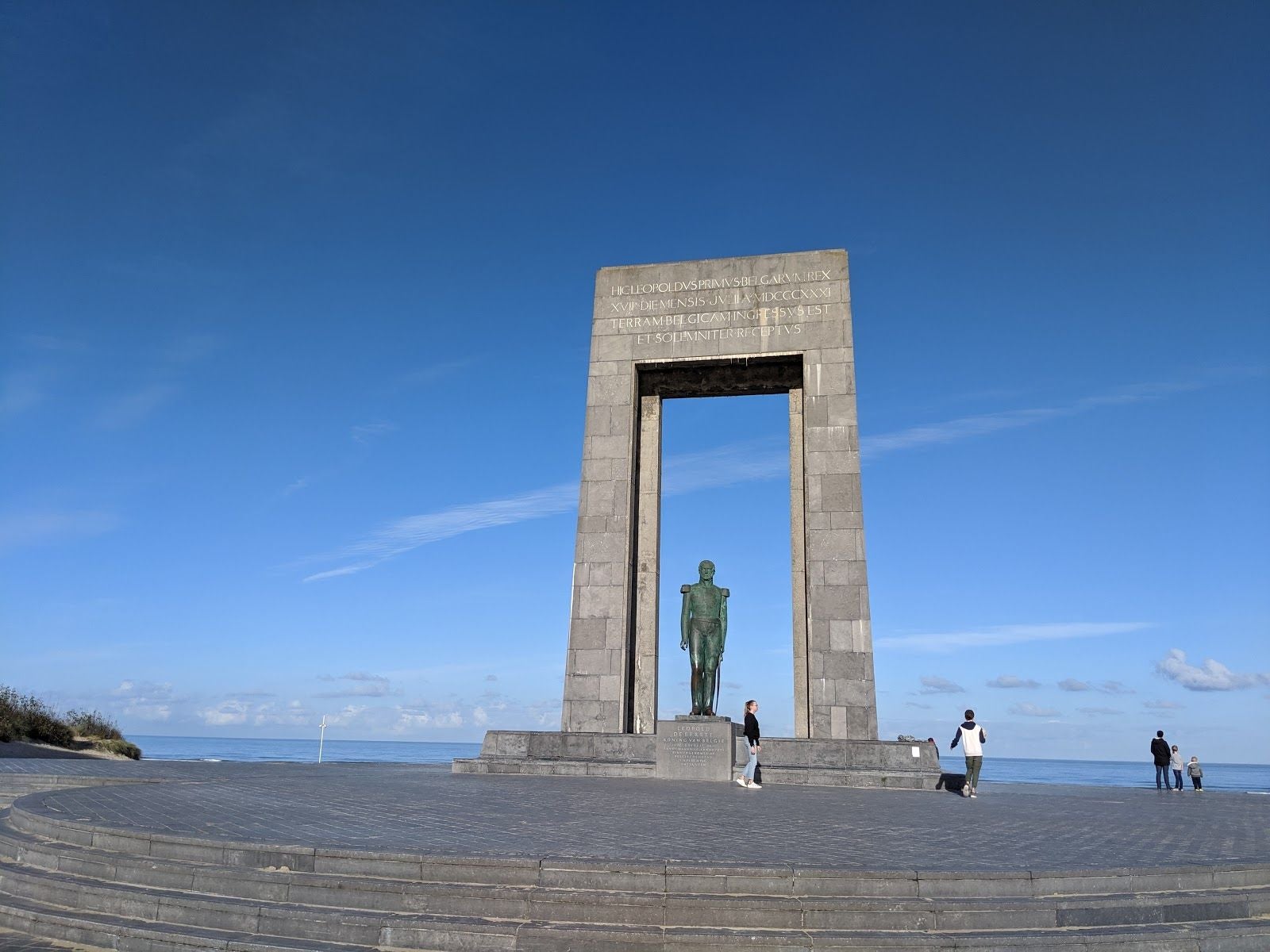 Leopold I Monument, De Panne, Veurne, West Flanders, Flanders, Belgium