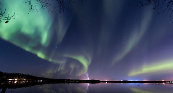 Photo of northern lights in Oulu ,Finland.