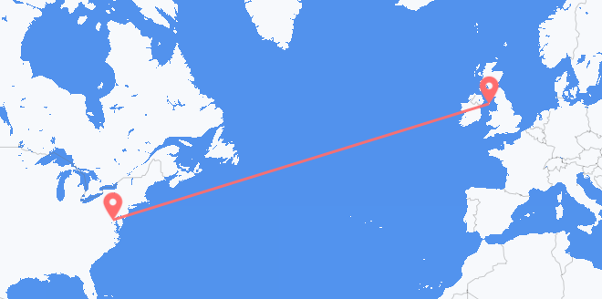 the United States to the Isle of Man