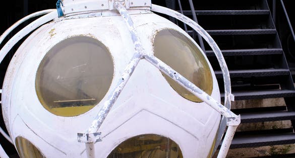 Mini submarine in the National Maritime Museum in Gdańsk (Danzig in German) a port city on the Baltic coast of Poland