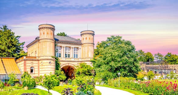photo of view of Botanical garden in Karlsruhe, Germany.