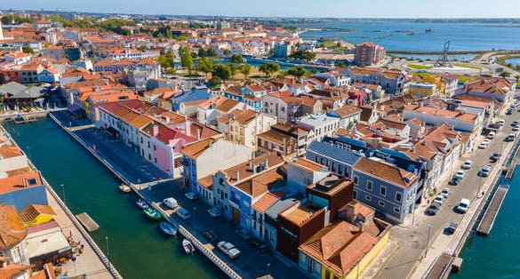 Aerial view of Aveiro city