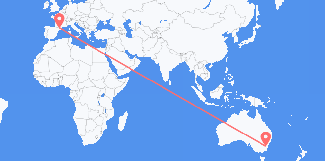 オーストラリア アンドラ行き