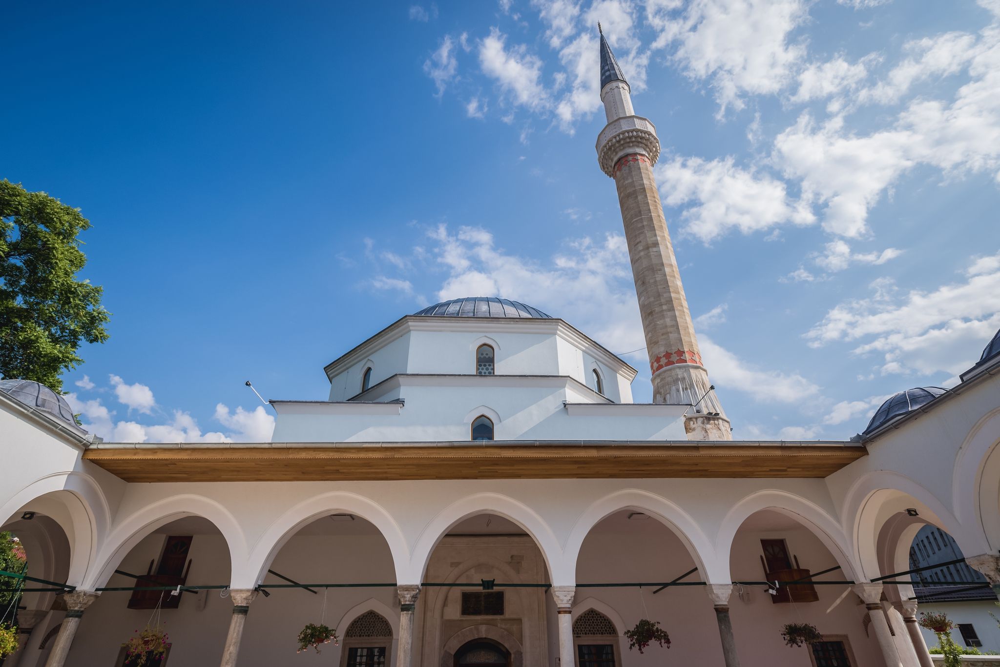 Photo of details of the beautiful Emperor Mosque in Sarajevo, Bosnia and Herzegovina.