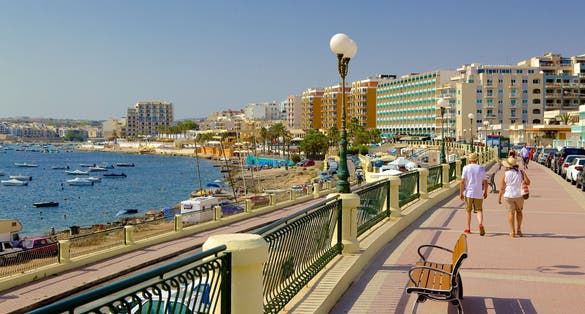 Boats in Saint Paul's Bay, Ta'xbiex, Malta