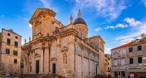 Photo of Dubrovnik, Croatia's historical and touristic city.