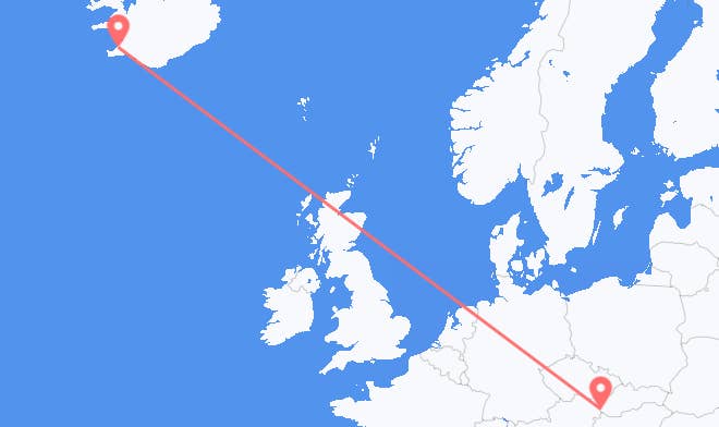 Bratislava to Reykjavik