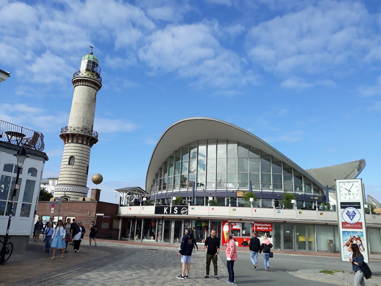 Warnemünde lighthouse, Warnemünde, Ortsbeirat 1 : Diedrichshagen,Seebad Warnemünde, Rostock, Mecklenburg-Vorpommern, Germany