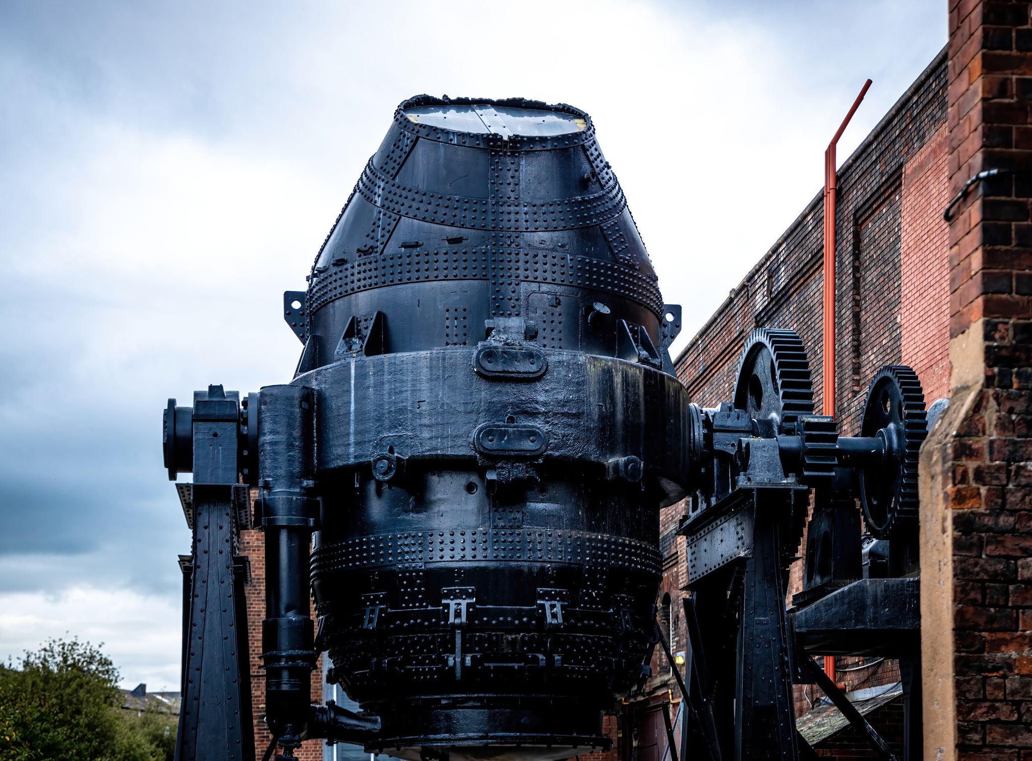 Photo of Kelham island museum in Sheffield, industry and steelmaking history museum with interactive galleries and on-site craftsmen, UK.