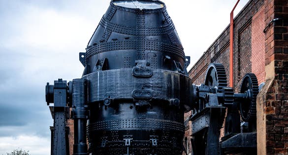 Photo of Kelham island museum in Sheffield, industry and steelmaking history museum with interactive galleries and on-site craftsmen, UK.