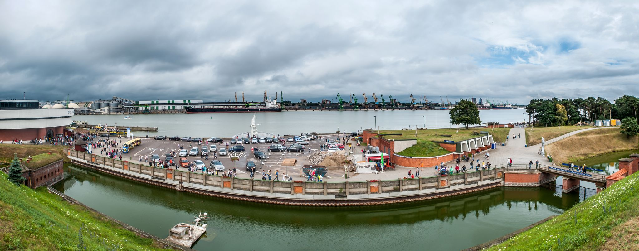 photo of Klaipeda, Lithuania - JULY 14: Panoramic view of lithuanian sea museum on July 14, 2014, Klaipeda, Lithuania.