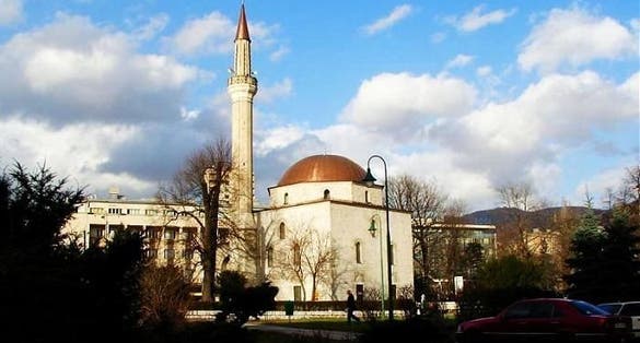 photo of view of Osman-paša Resulbegović mosque,Trebinje bosnia-herzegovina.