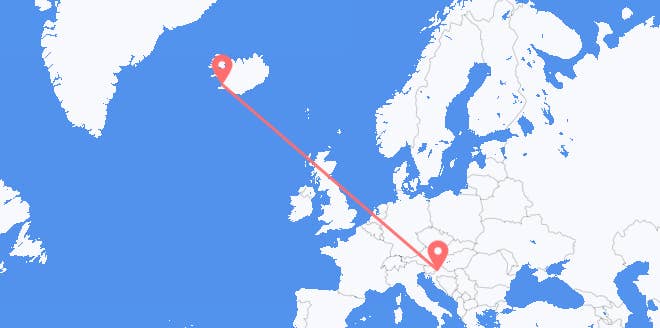 frá Íslandi til Króatíu