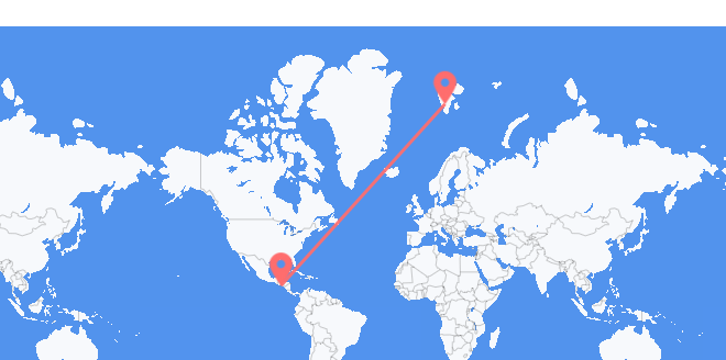El Salvador a Svalbard y Jan Mayen
