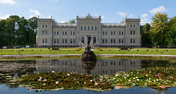 photo of oginskių dvaras - plunge manor in Lithuania, samogitian art museum.