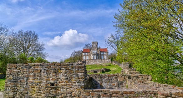 Photo of Ruin of a medieval castle on Isenberg mountain near Hattingen