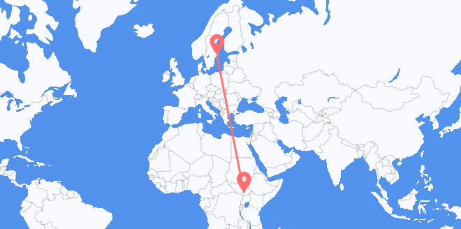 der Südsudan nach Schweden