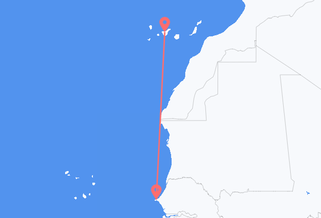 Dakar to Tenerife