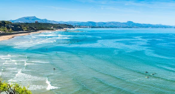 Photo of Basque Coast Beach in Biarritz in France.