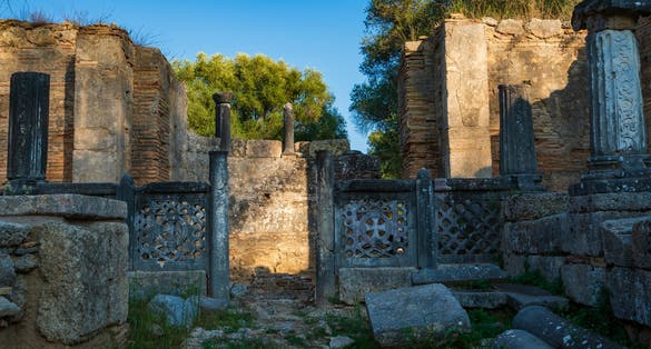 Photo of Archaeological Site of Olympia, UNESCO world heritage in Greece.