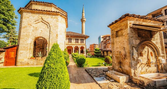 Tetovo, North Macedonia - Tetovo Painted Mosque aka Sarena Dzamija, Alaca Cami, Xhamia e Pashës.