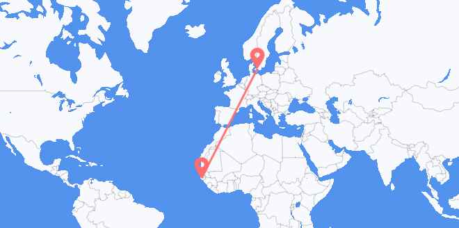 Guinea-Bissau to Denmark