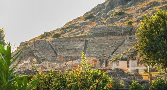 photo of The excursion at ruins of ancient city of Philippi place Kavala Greece, Macedonian museum and theater`Kavala Prefecture, Grreece.