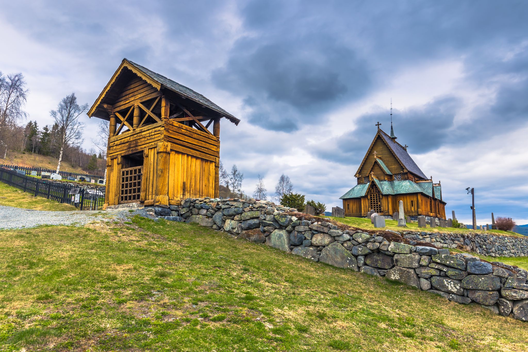 Stave Church of Reinli, Norway.