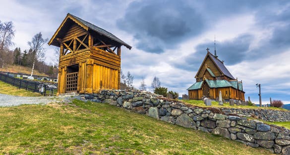 Stave Church of Reinli, Norway.