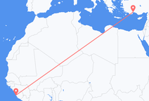 Freetown to Antalya