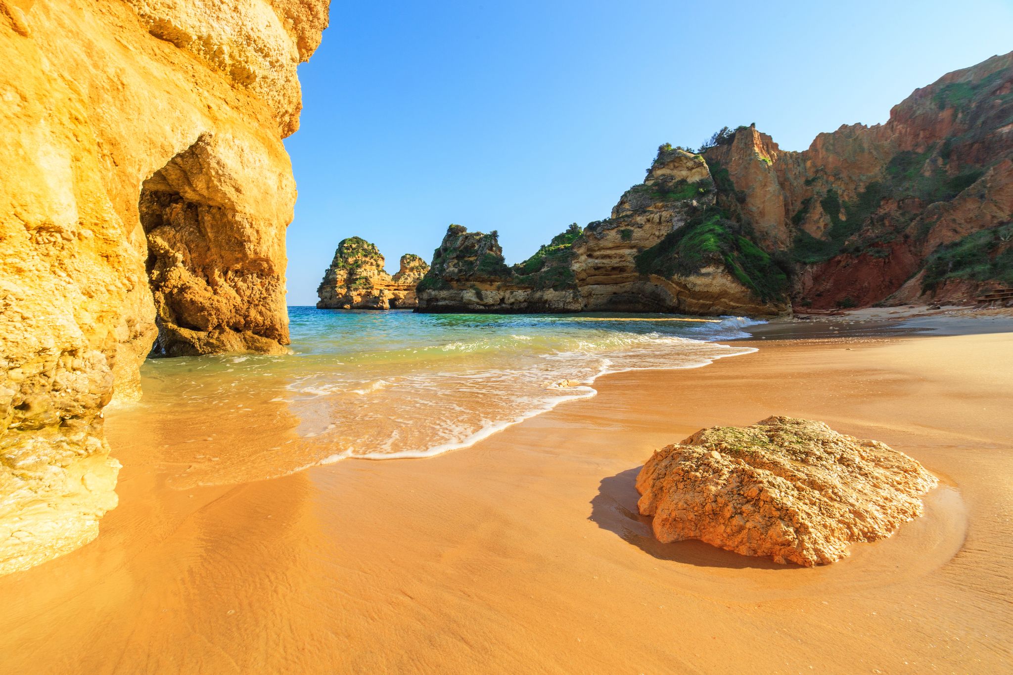 Photo of  a Praia do Camilo in Lagos, Algarve region, Portugal.