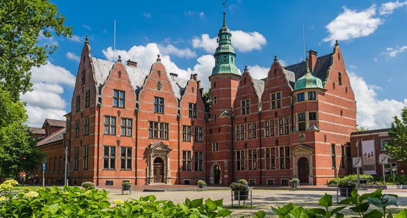 Aurich, Germany - Building (Landschaftshaus) of the East Frisian landscape (Ostfriesische Landschaft) in German Town of Aurich, East Frisia, Lower Saxony, Germany